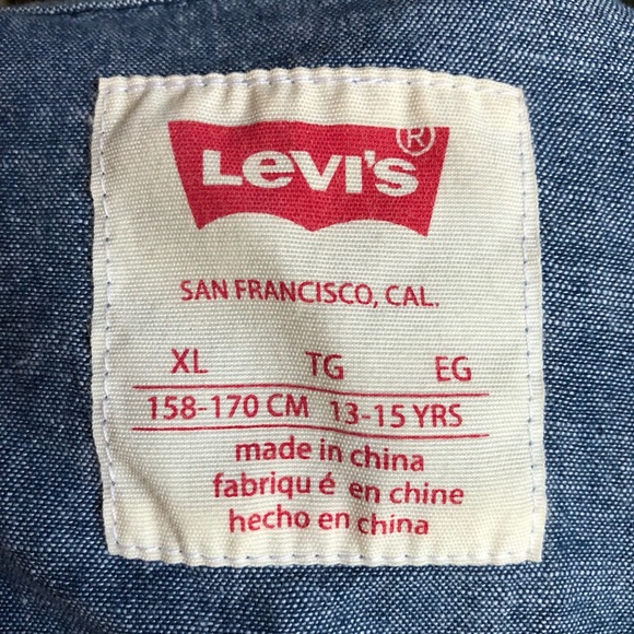Sz XL Levi’s kids shirt - Picture 3 of 3